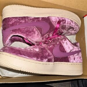Velvet Air Force 1s